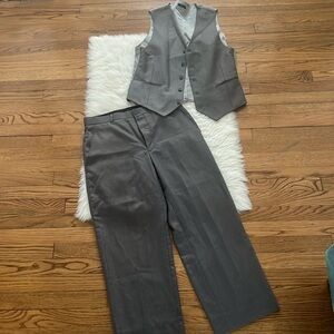 J. Ferrar gray suit pants with a vest!